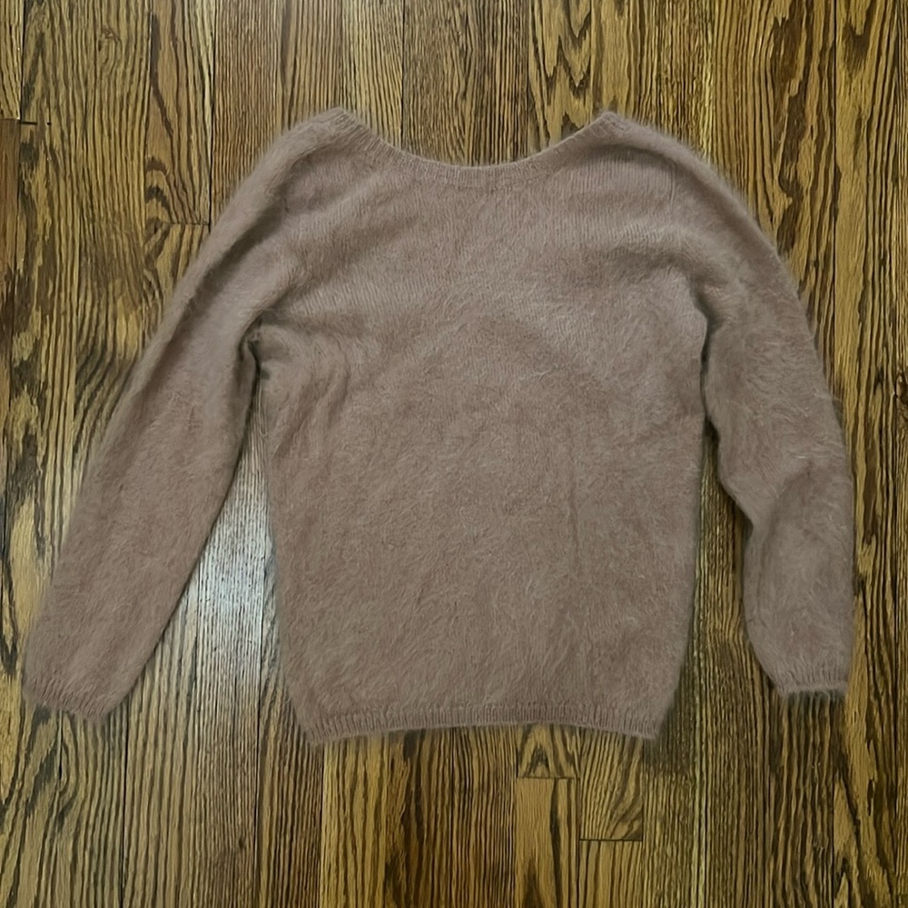 Roberto Collina mauve angora sweater
